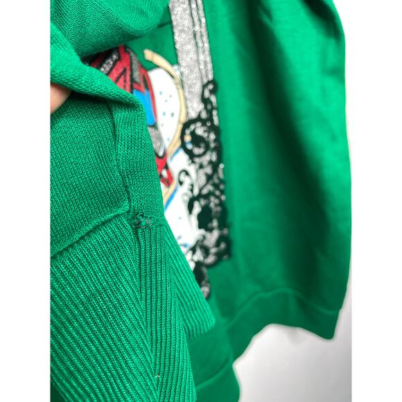 Vtg Disney Mickey Mouse Holiday Pullover Double Sided Graphic Sweatshirt XXL - Picture 8 of 9